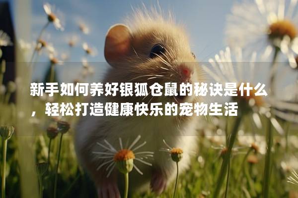 新手如何养好银狐仓鼠的秘诀是什么，轻松打造健康快乐的宠物生活