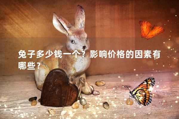 兔子多少钱一个？影响价格的因素有哪些？