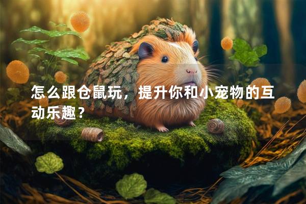 怎么跟仓鼠玩，提升你和小宠物的互动乐趣？