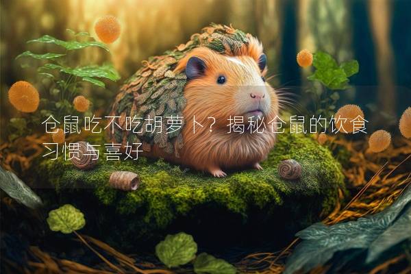 仓鼠吃不吃胡萝卜？揭秘仓鼠的饮食习惯与喜好