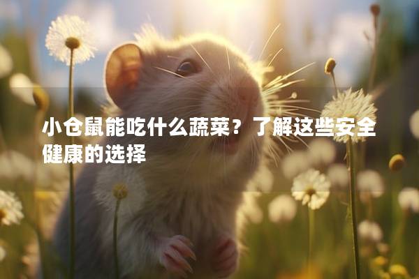 小仓鼠能吃什么蔬菜？了解这些安全健康的选择