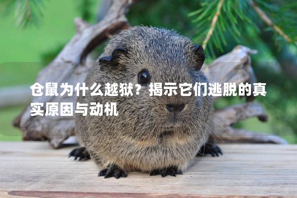 仓鼠为什么越狱？揭示它们逃脱的真实原因与动机