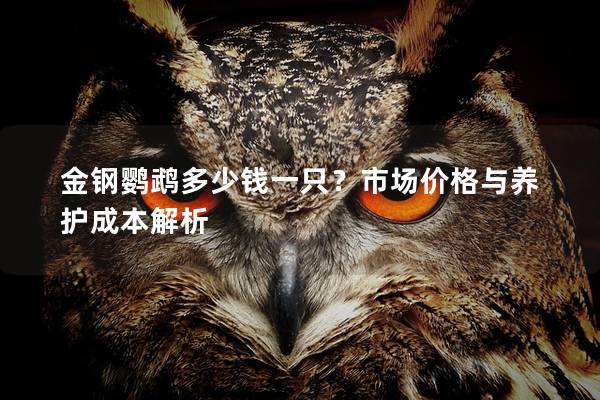 金钢鹦鹉多少钱一只？市场价格与养护成本解析
