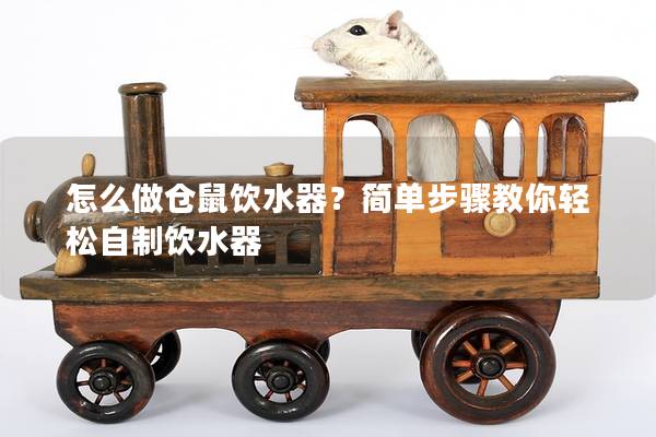 怎么做仓鼠饮水器？简单步骤教你轻松自制饮水器