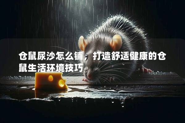 仓鼠尿沙怎么铺，打造舒适健康的仓鼠生活环境技巧