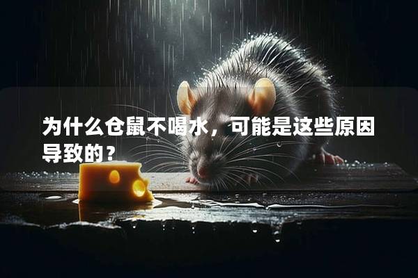 为什么仓鼠不喝水，可能是这些原因导致的？