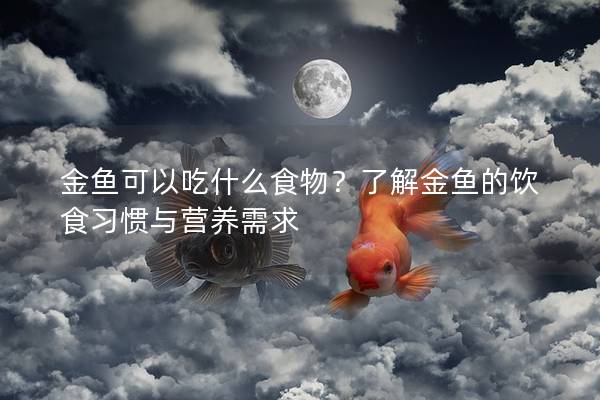 金鱼可以吃什么食物？了解金鱼的饮食习惯与营养需求